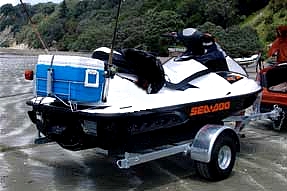 Hire Jetski with fishing gear